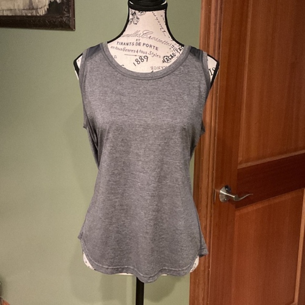 Tek Gear Heather Gray Tank Top, Size L
